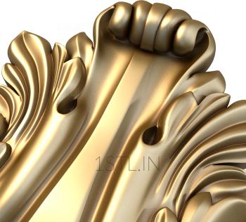 Acant leaf (AKN_0002) 3D model for CNC machine